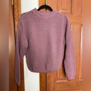 Purple knit sweater size small